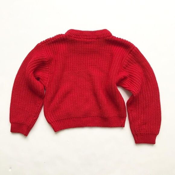 Vintage Perspective red knit sweater EUC 6Y - Picture 5 of 7